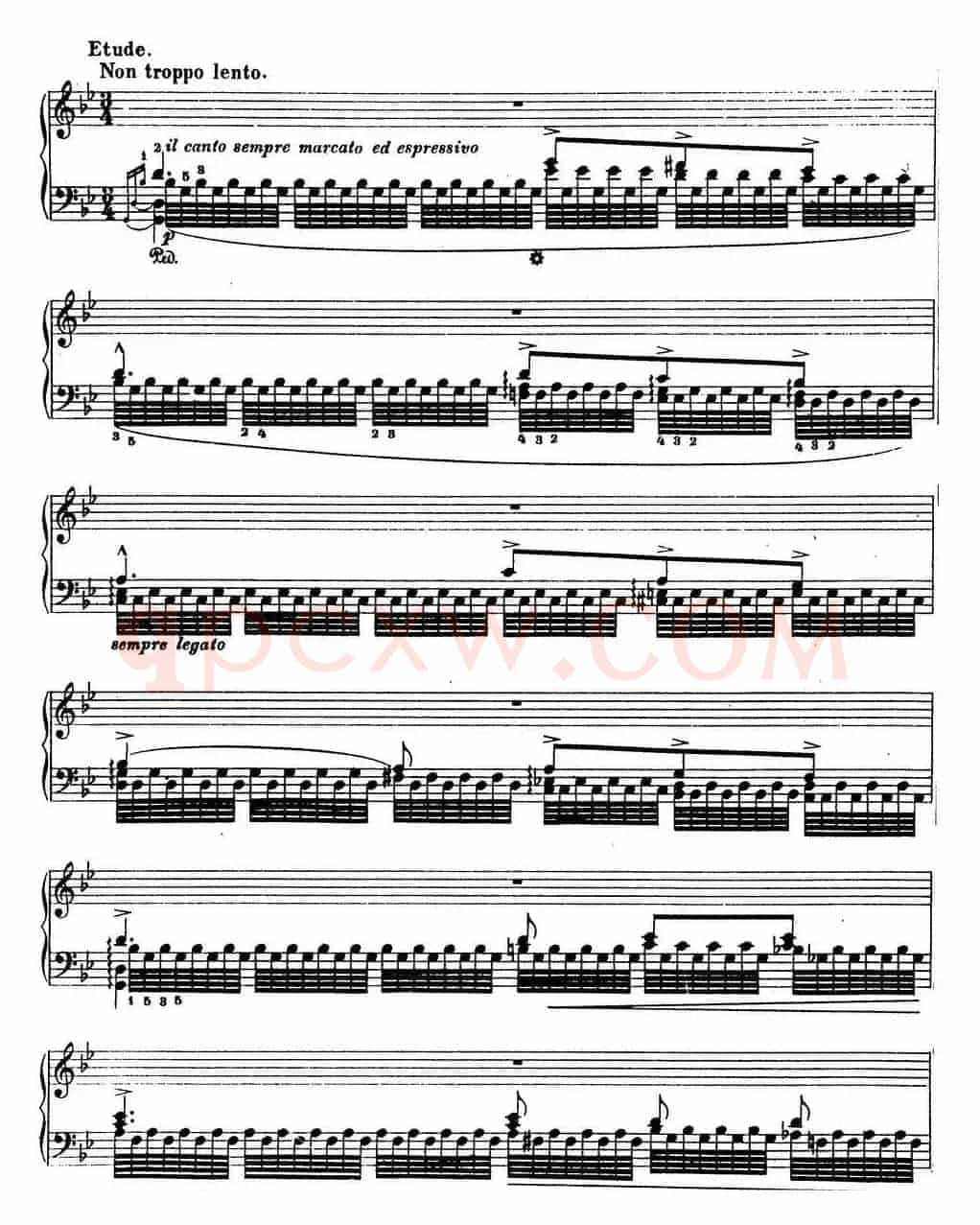 6首帕格尼尼大练习曲（Tremolo Etude Nr.1）