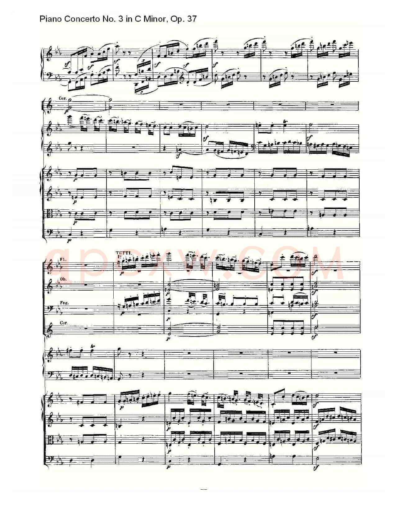 C小调钢琴第三协奏曲 Op.37 第三乐章