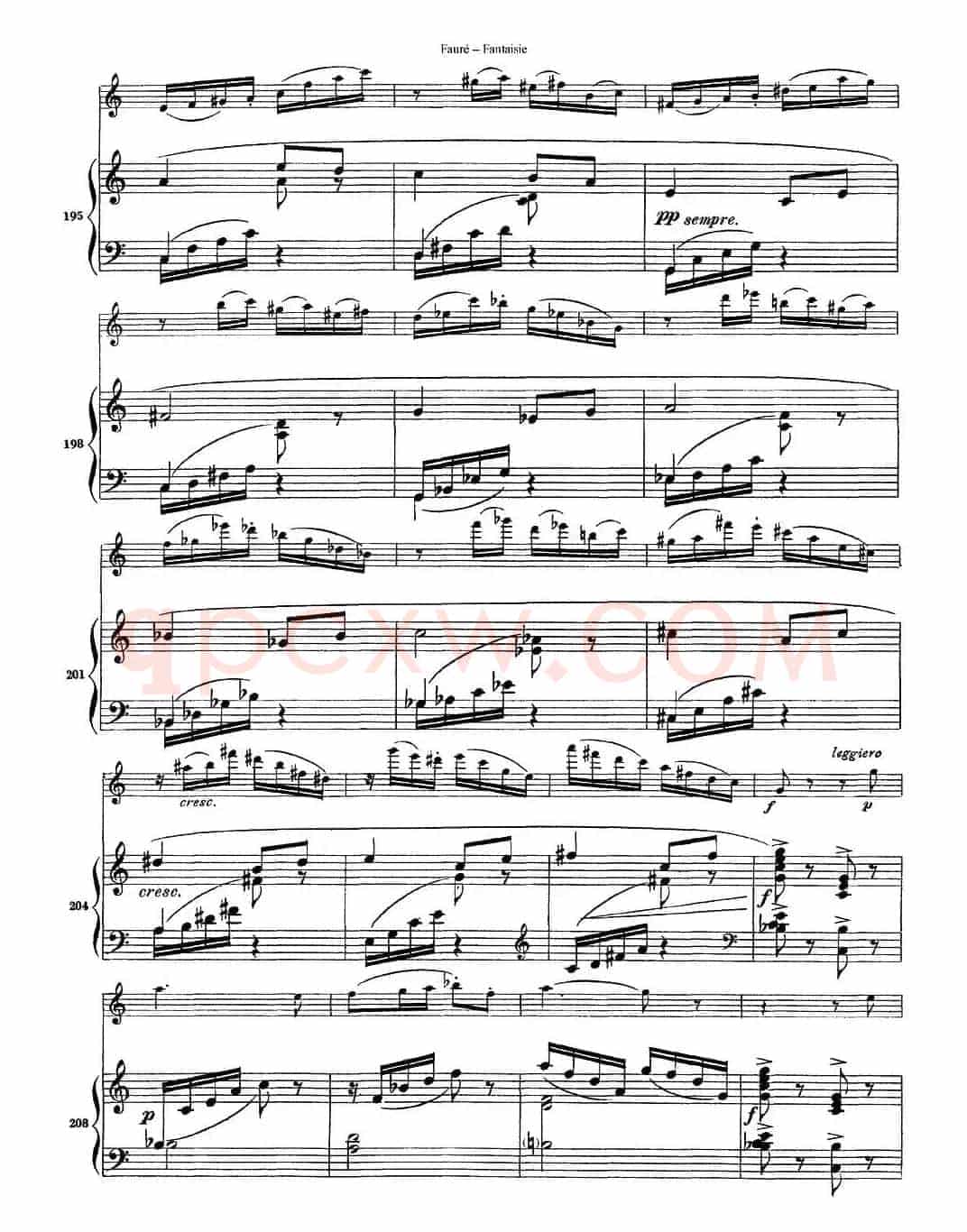 Fantaisie Op.79（幻想曲 作品79号）（长笛+钢琴伴奏）
