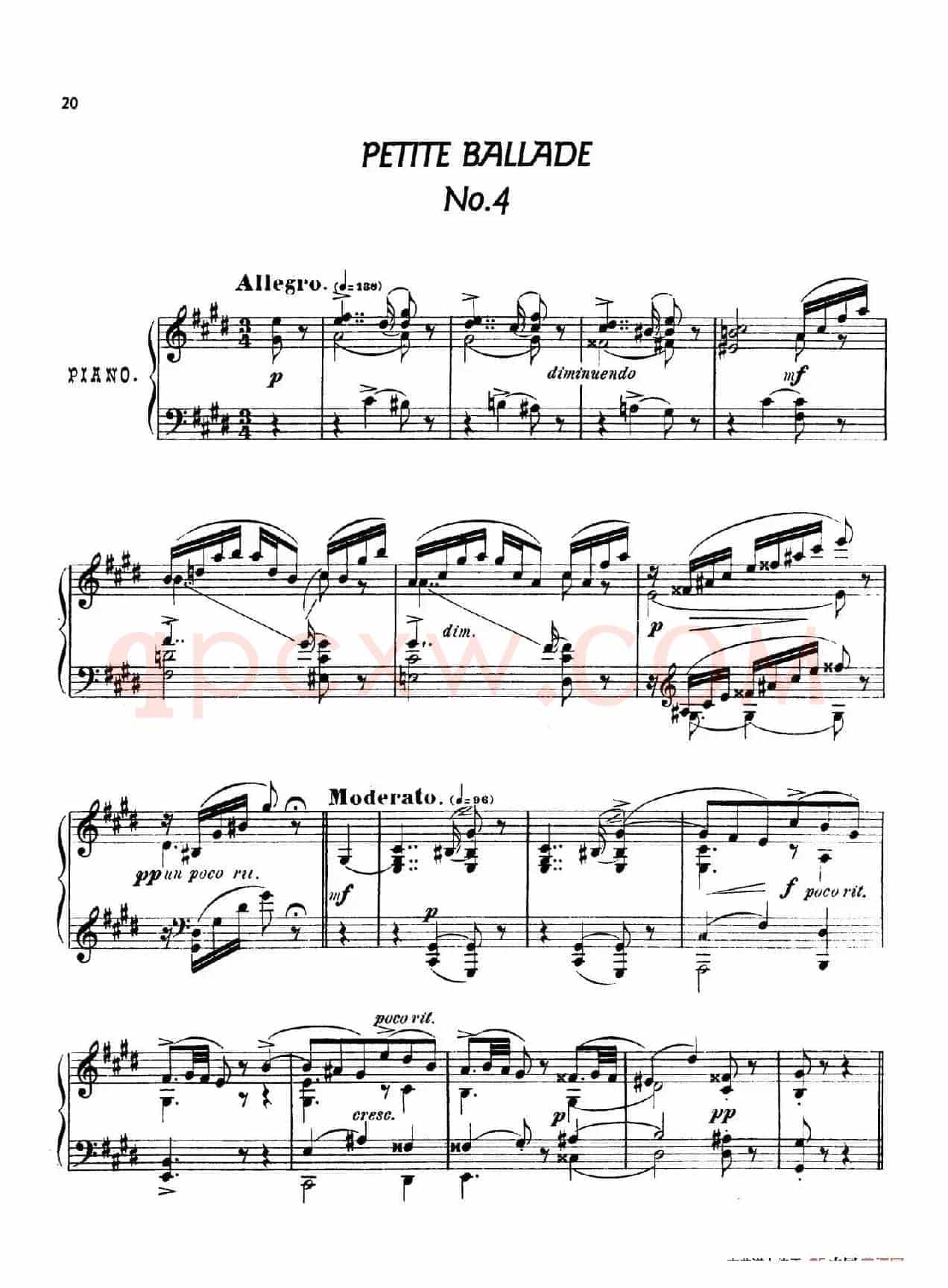 24 Characteristic Pieces Op.36(24首性格小品·4)