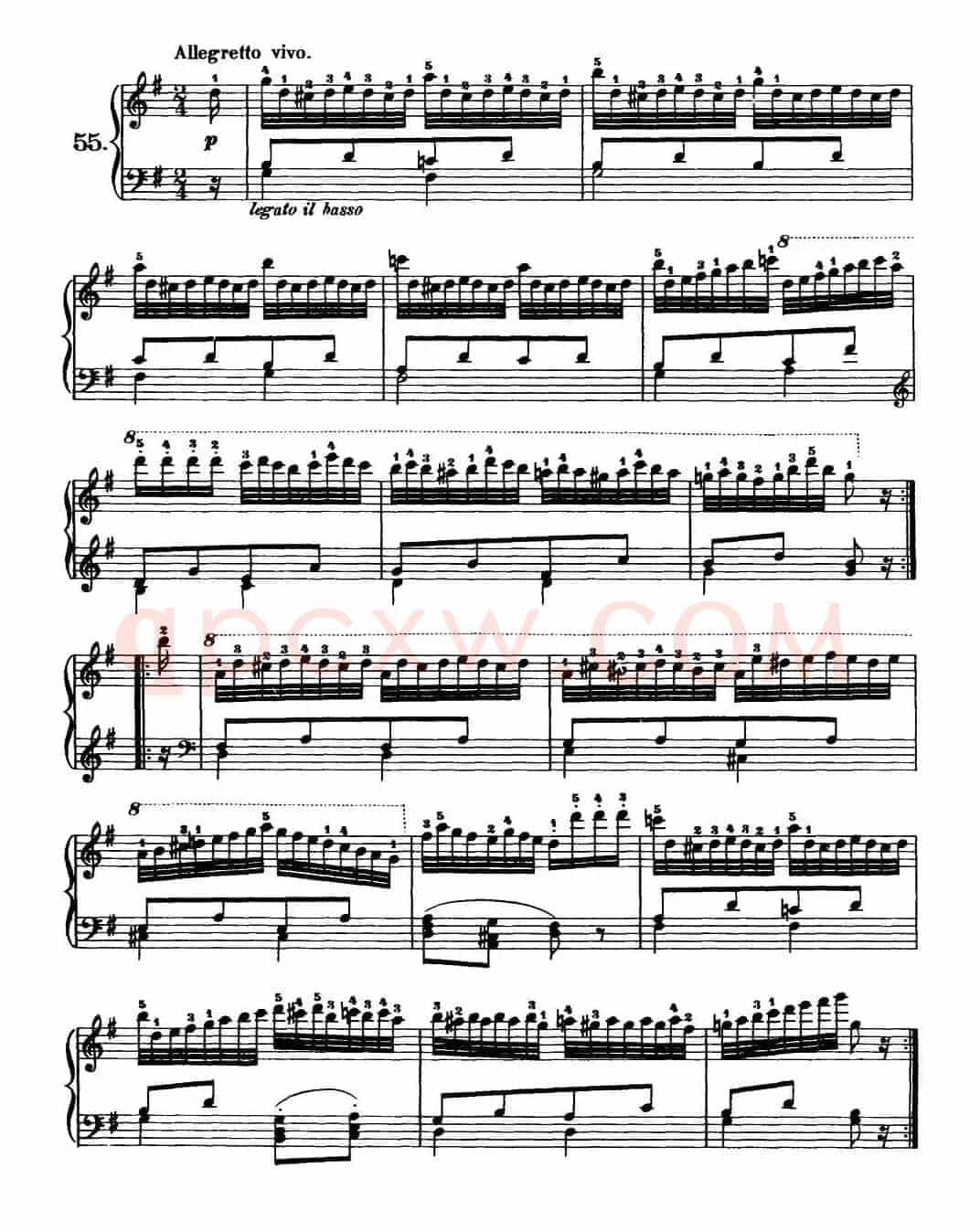 One Hundred and Ten Easy and Progressive Exercises Op.453(车尔尼110首简易练习曲 52——60)