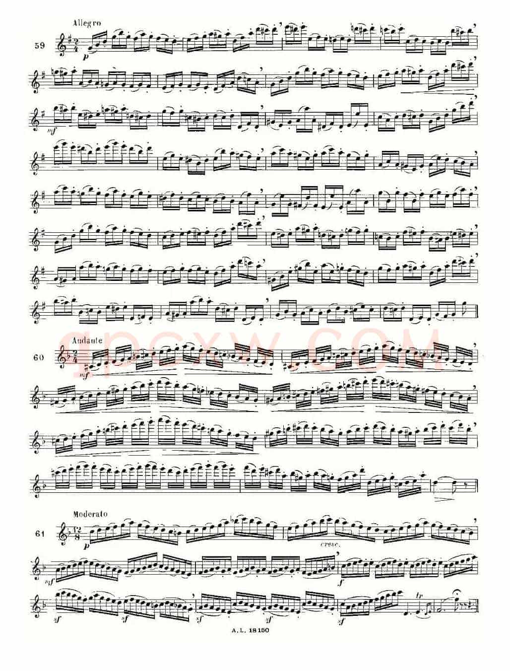 简易音阶练习100首之50-66（moyse - 100 studies after cramer）