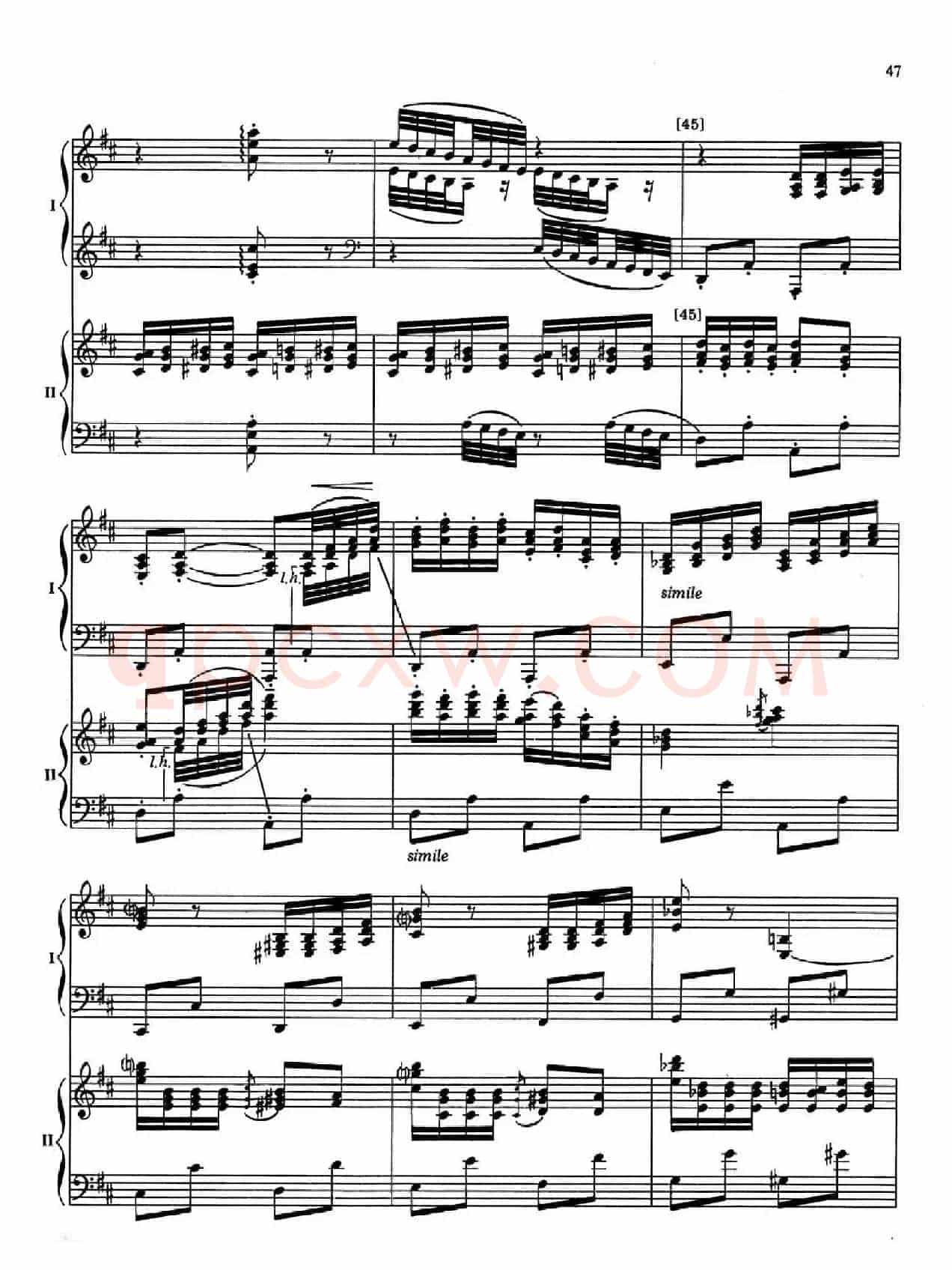 Nutcracker Op.71 芭蕾舞剧《胡桃夹子》(改编双钢琴版·第五部分)