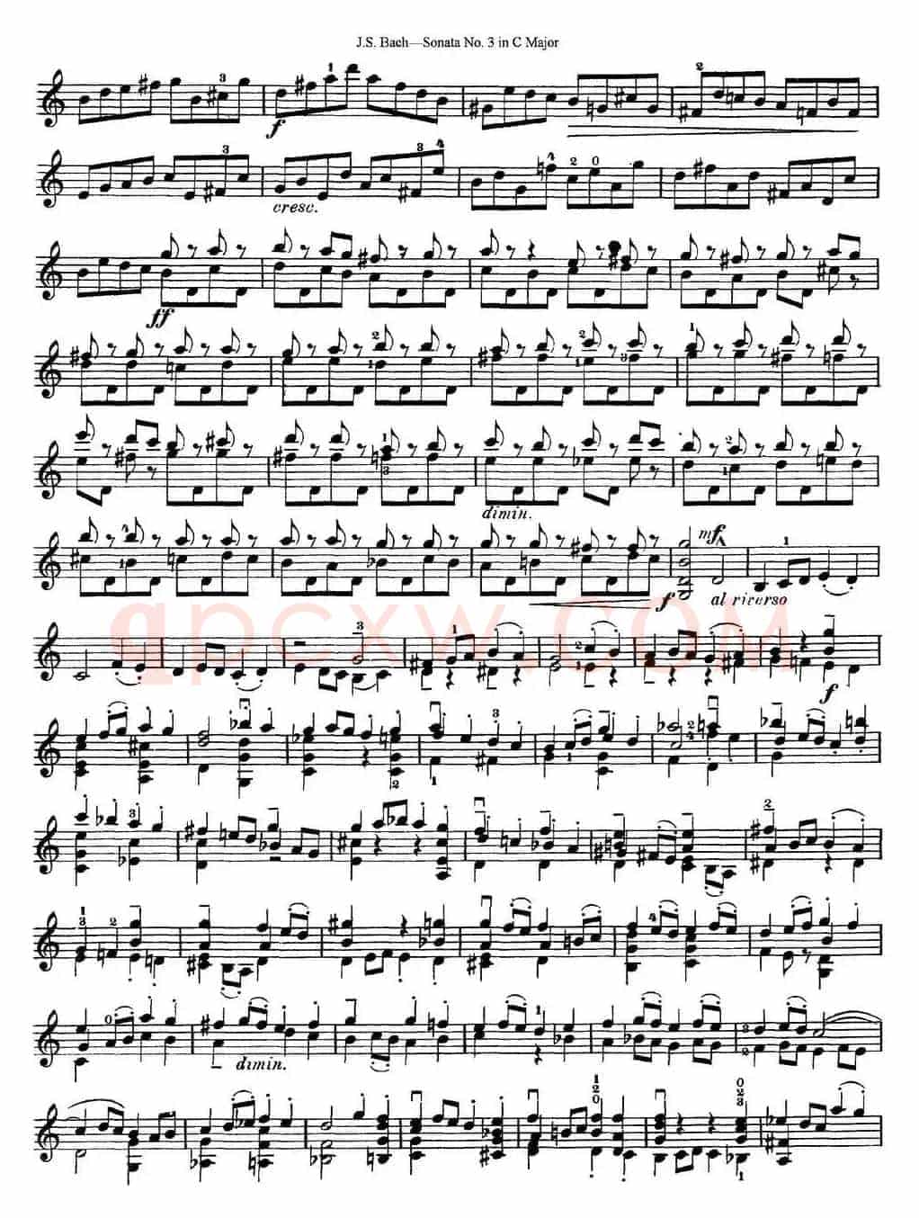 6 Violin Sonatas and Partitas 5.Sonata No.3 in C Major