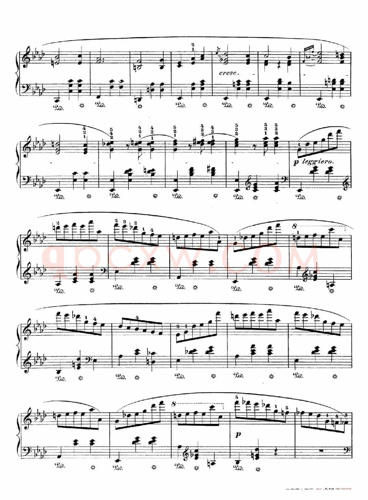 Grande Valse in A-flat Major Op.42(降A大调华丽圆舞曲)