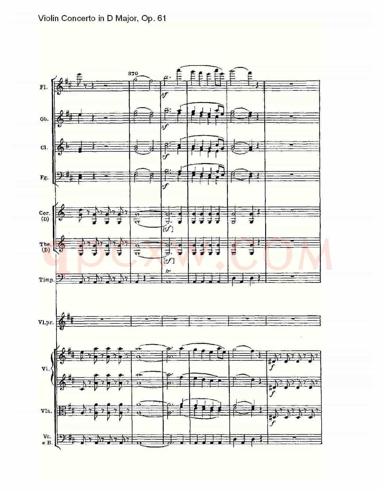 D大调小提琴协奏曲 Op.61第一乐章（二）