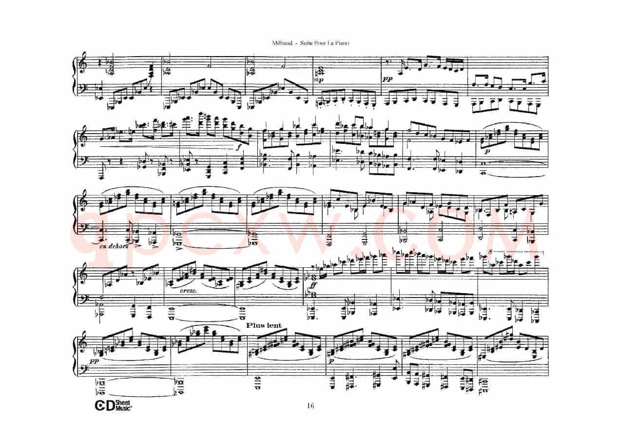 Suite Pour Le Piano Op.8（钢琴组曲·Ⅴ）