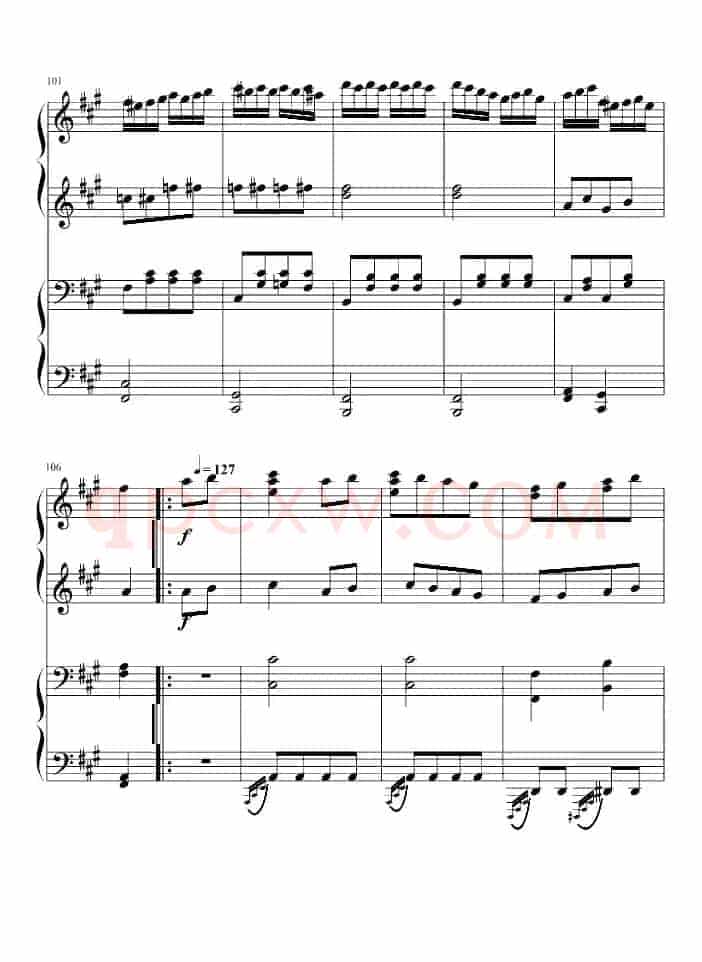 土耳其进行曲（四手联弹、周杰伦李云迪演奏版）