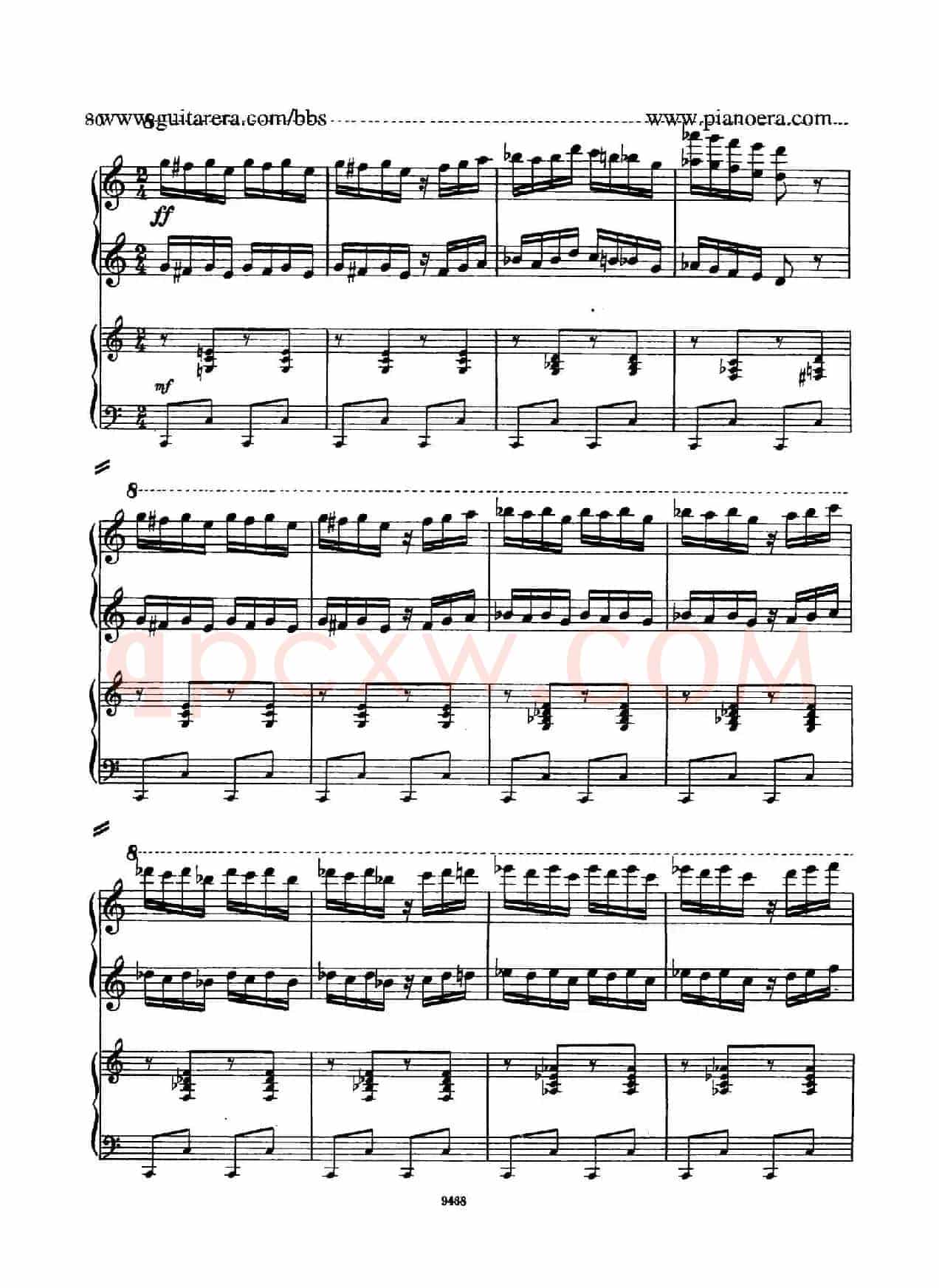 Piano Concerto in D-flat Major Op.37(降D大调钢琴协奏曲·Ⅲ·双钢琴)