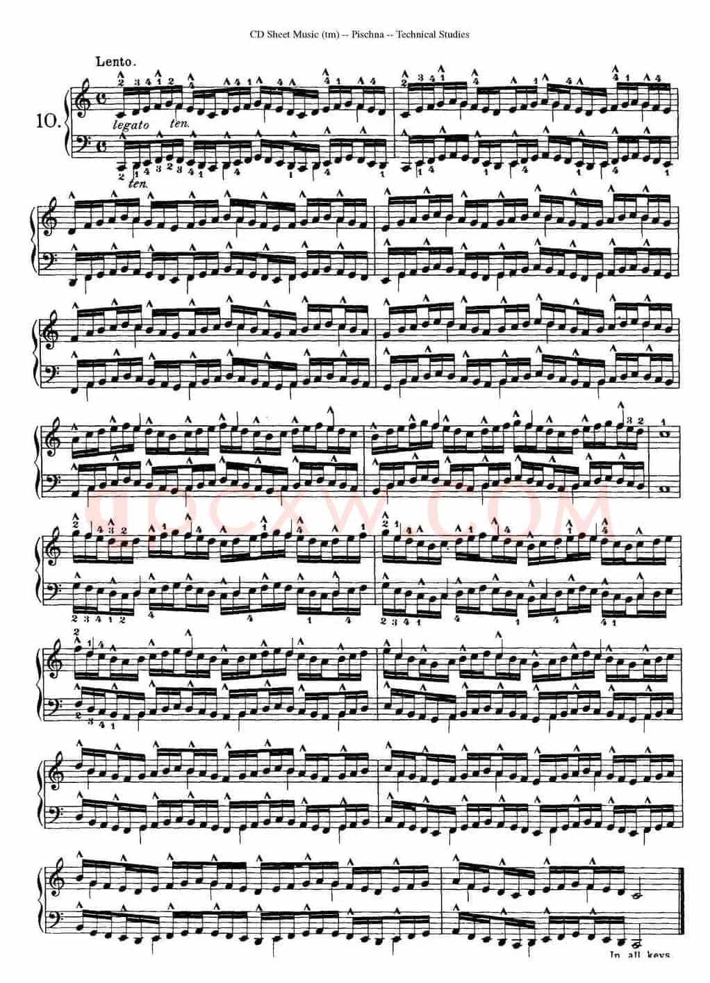 Technical Studies 60 Progressive Exercises （60首钢琴循序渐进练习曲 P11——20）