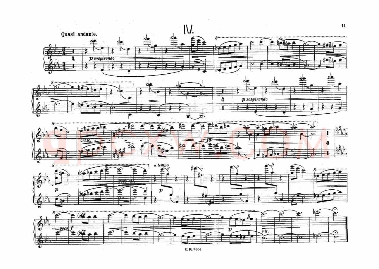 5 Waltzes Op.51-4 Hands（5首圆舞曲-四手联弹）