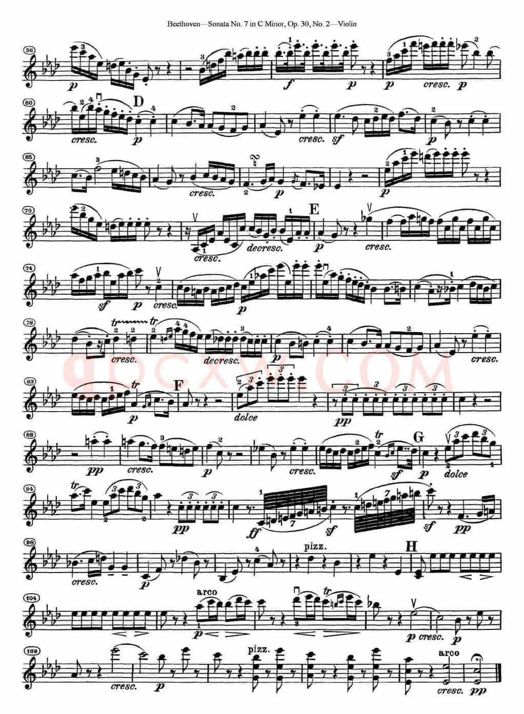 Violin Sonata No.7 in C Minor Op.30 No.2