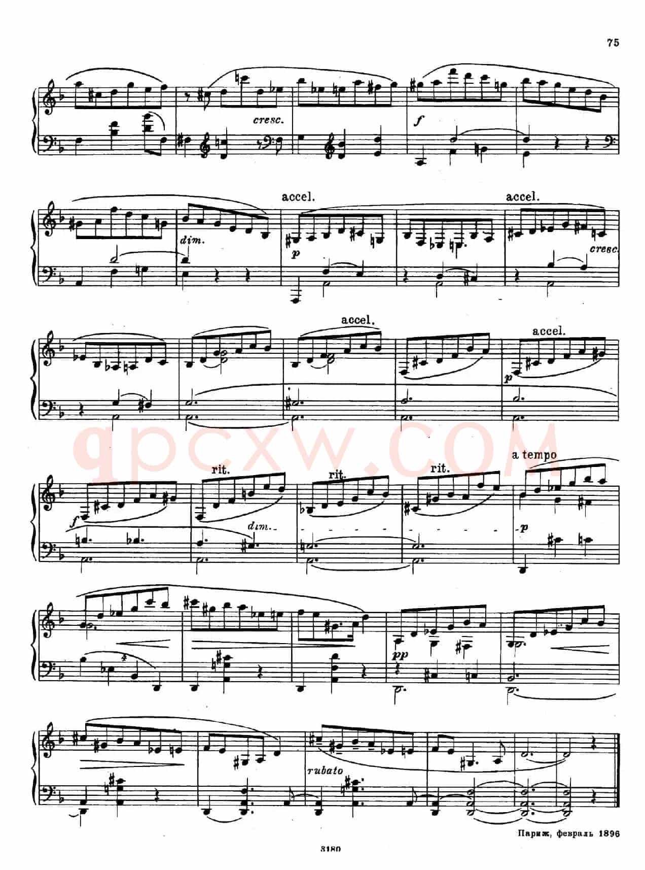 斯克里亚宾-7 Preludes Op.17（7首前奏曲 No.1）