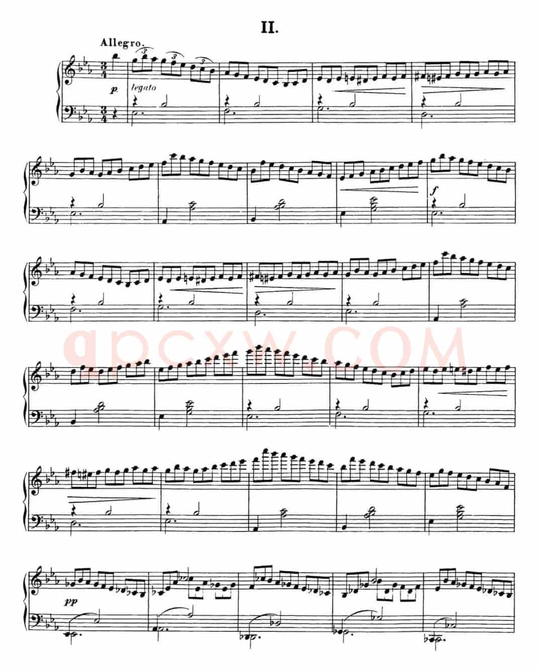 舒伯特降E大调即兴曲D.899，Op.90（NO.2）
