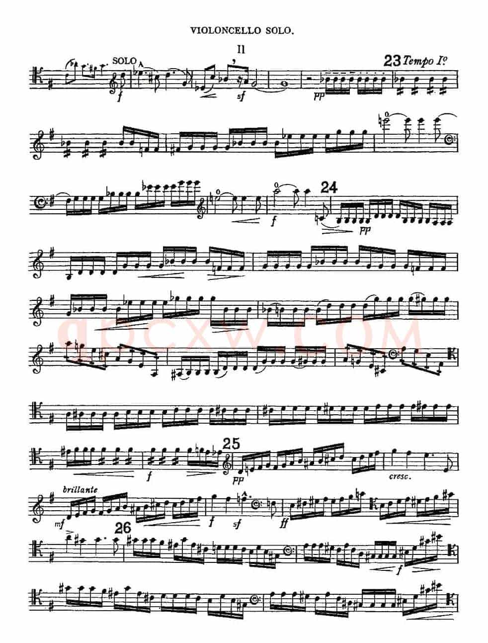 Edward Elgar Concerto e Minor Op85 For Cello（Cel）
