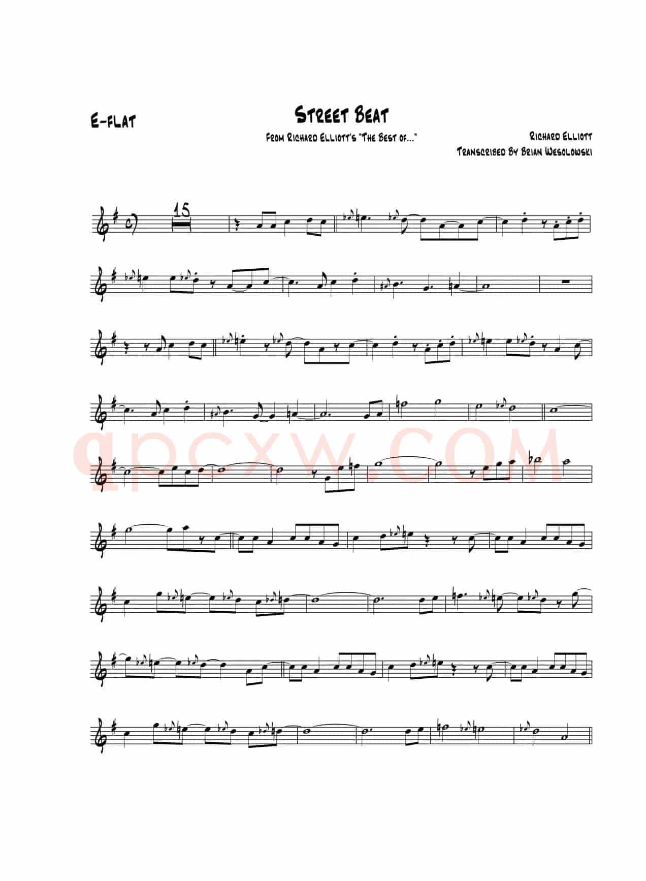 Street Beat（中音萨克斯）