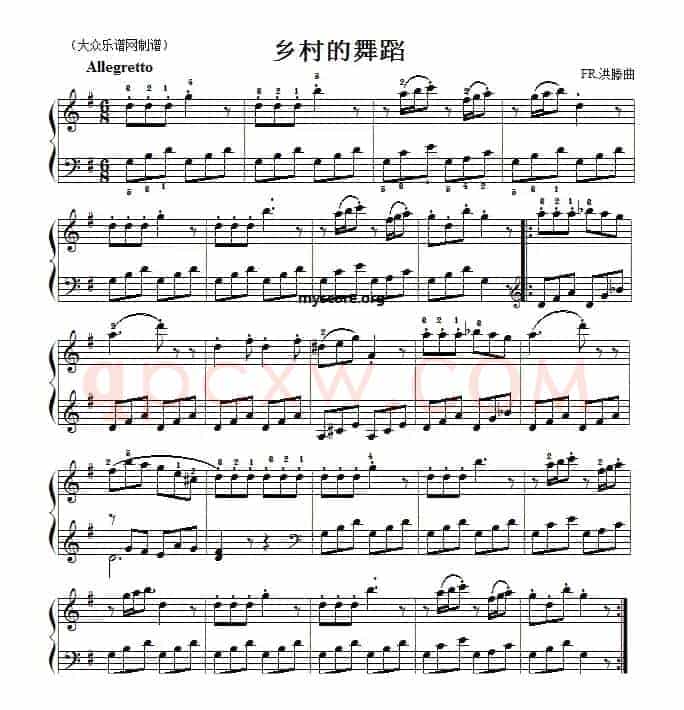 古典钢琴小曲：乡村的舞蹈