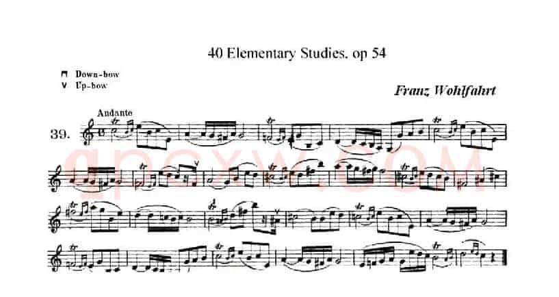 40首小提琴初级技巧练习曲之39