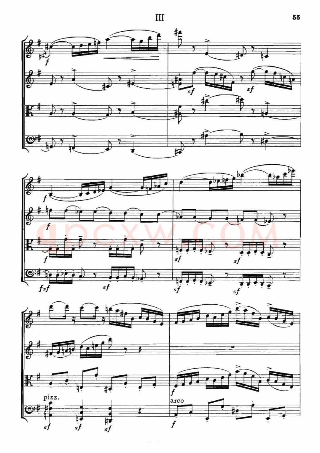 QUARTET Op.83(第三部分)(弦乐四重奏)