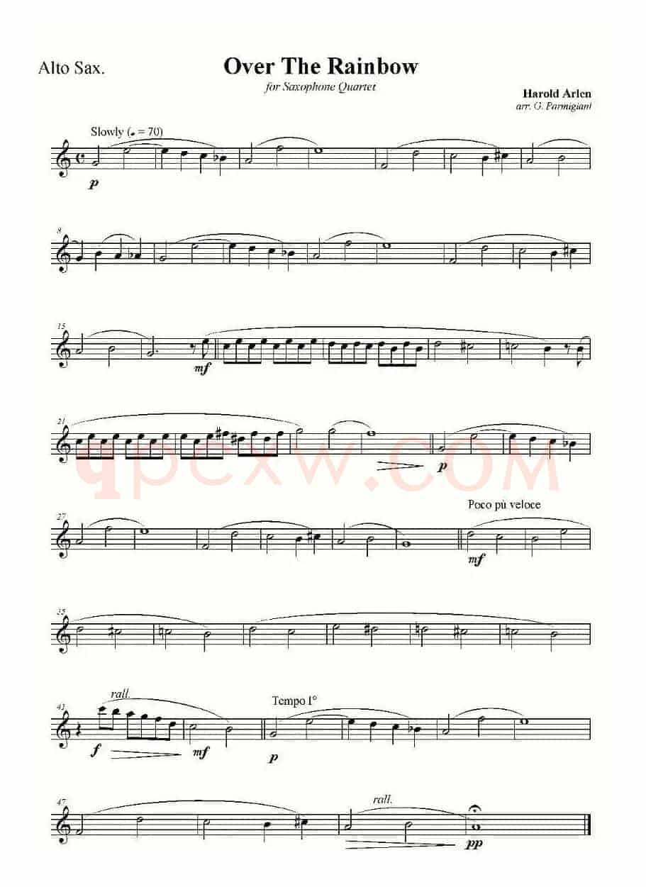 Over The Rainbow（四重奏）
