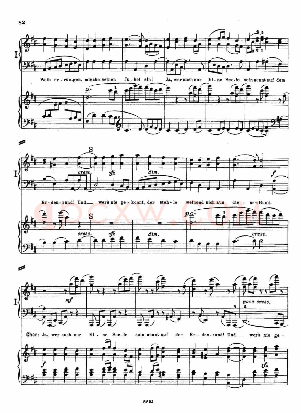 d小调第九交响曲 Op.125(双钢琴P73——82)
