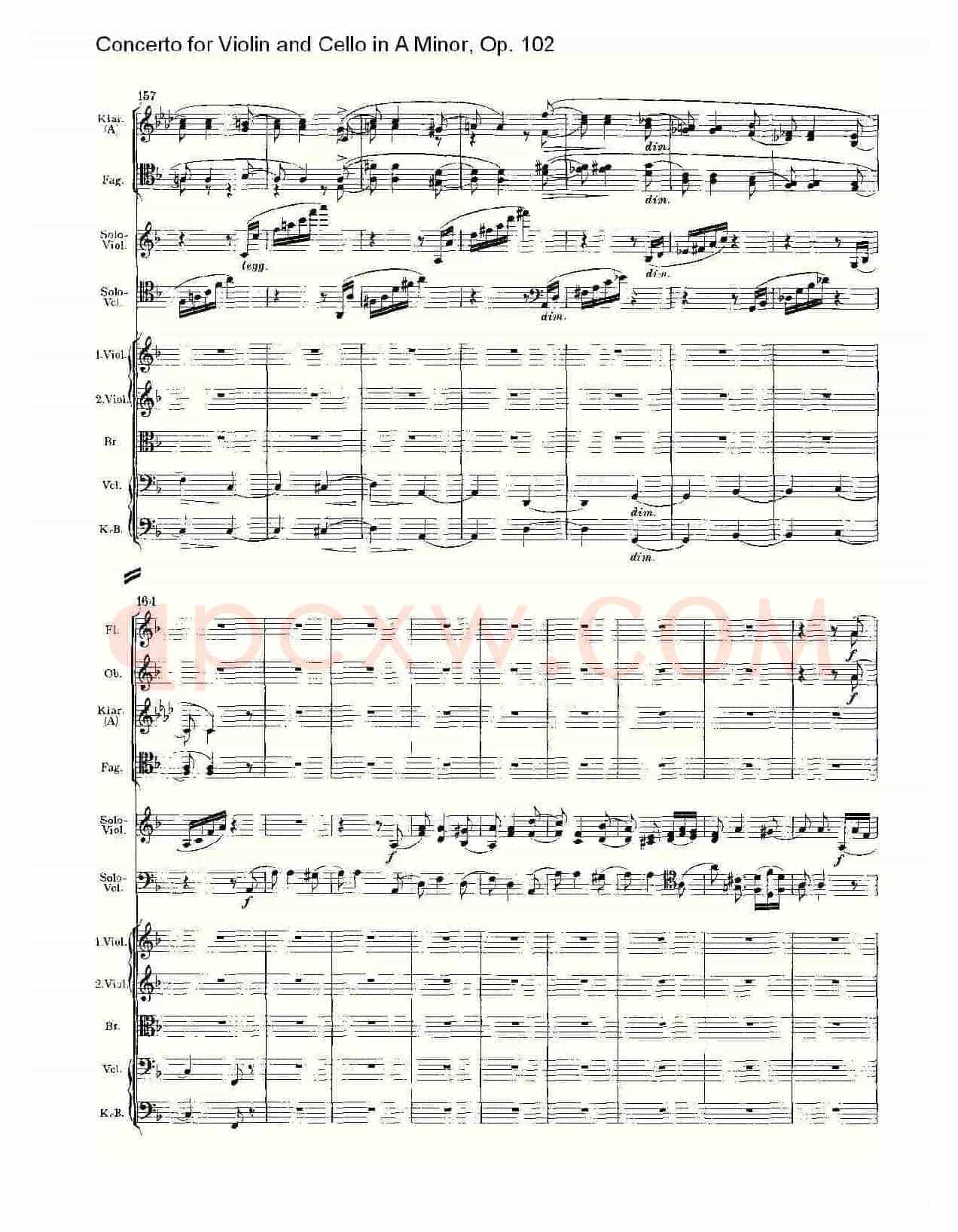 A小调小提琴与大提琴协奏曲, Op.102第三乐章