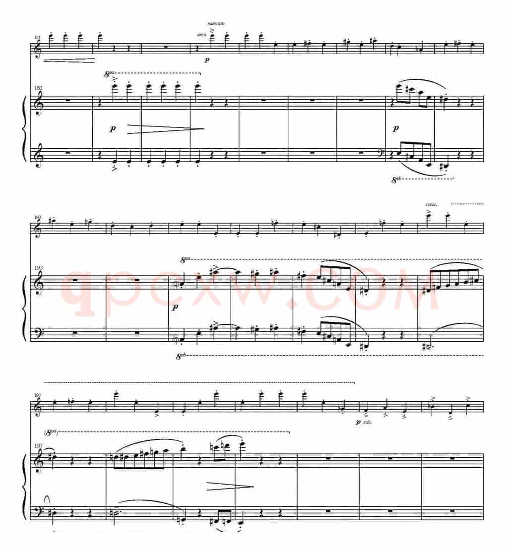 Sonata Poema aenigmaticum（小提琴+钢琴伴奏、2nd movement）