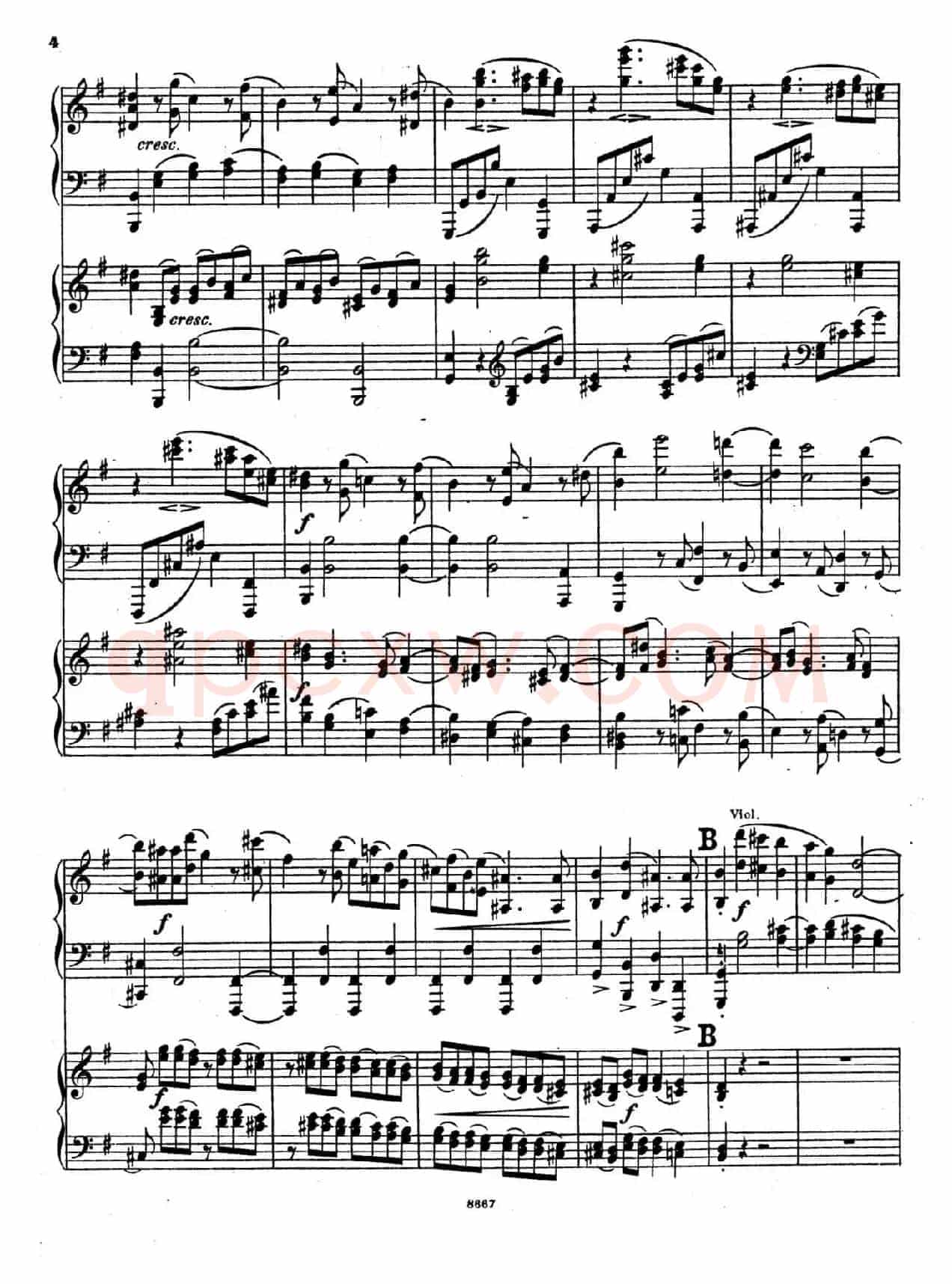 Symphony No.4 in e Minor Op.98(e小调第四交响曲·双钢琴)