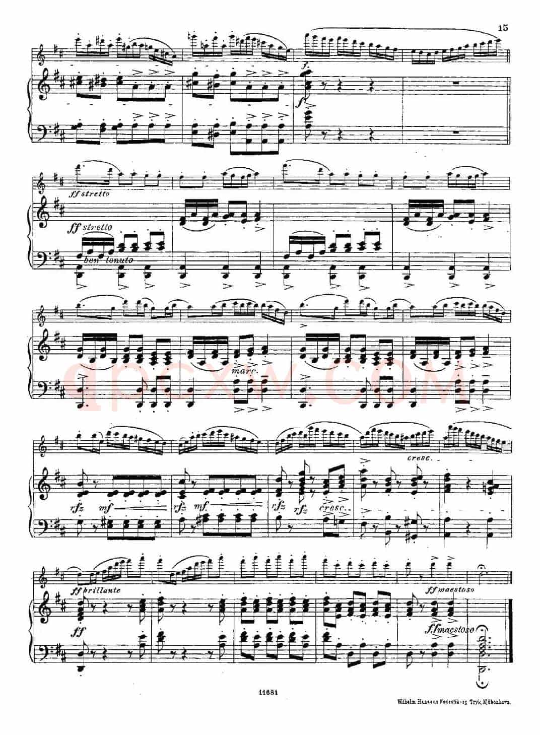 Fantaisies nationales. Suedois.（Op.59 No.4）（长笛+钢琴伴奏）