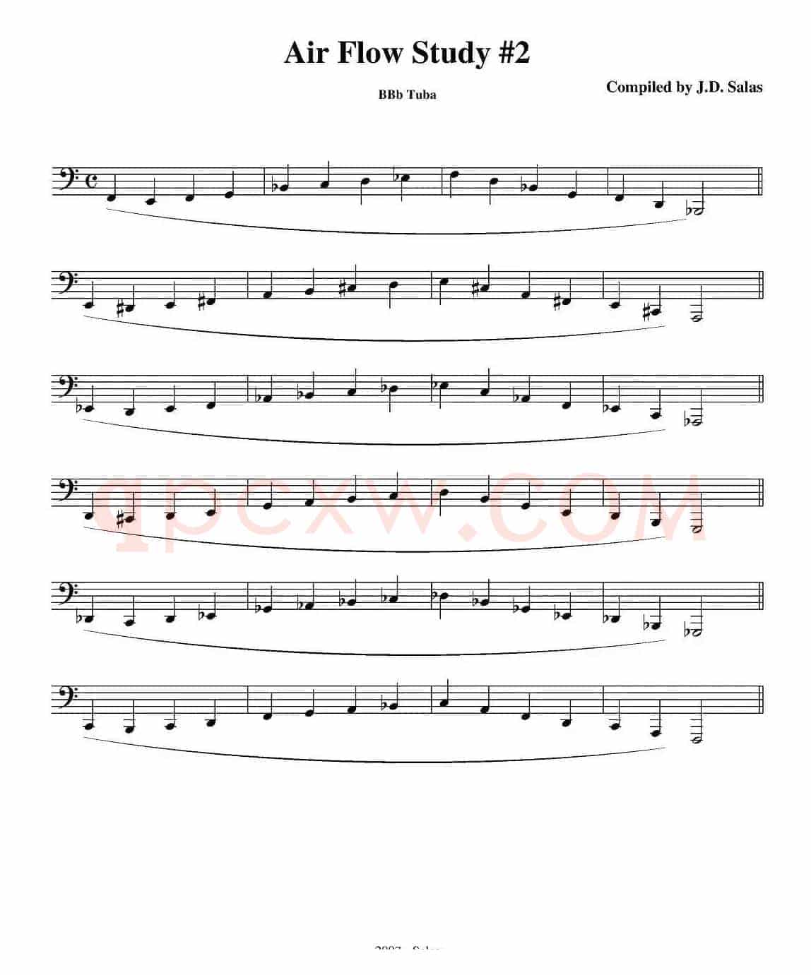 Air Flow Study - Bb Tuba（大号练习教材选曲）