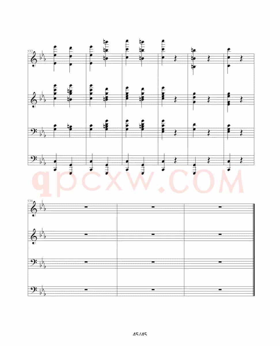 命运交响曲（四手联弹）