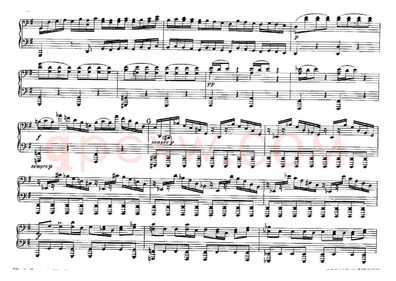 Brandenburg Concerto No.3 in G Major BWV.1048（G大调第三勃兰登堡协奏曲·四手联弹版）