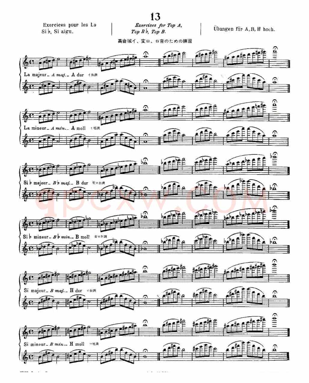 初级练习之13（Alphonse Ludec - Debutant Flutiste）