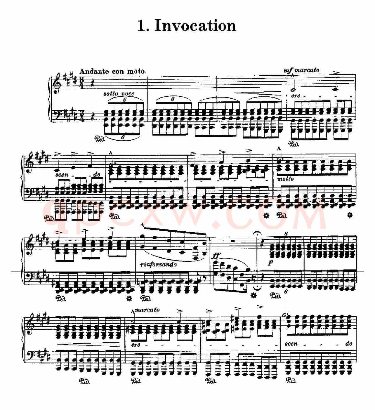Invocation(祈祷)(《诗与宗教的谐音》第一首)