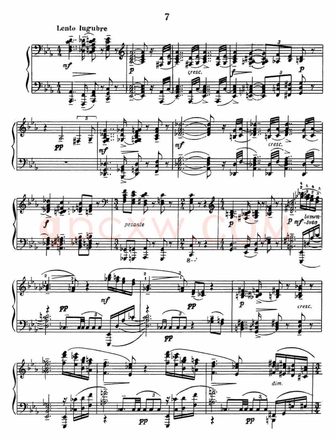 拉赫玛尼诺夫 音画练习曲15或16 Etudes tableaux Op.39 No.7