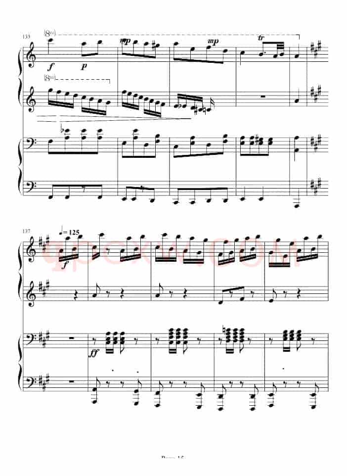 土耳其进行曲（四手联弹、周杰伦李云迪演奏版）