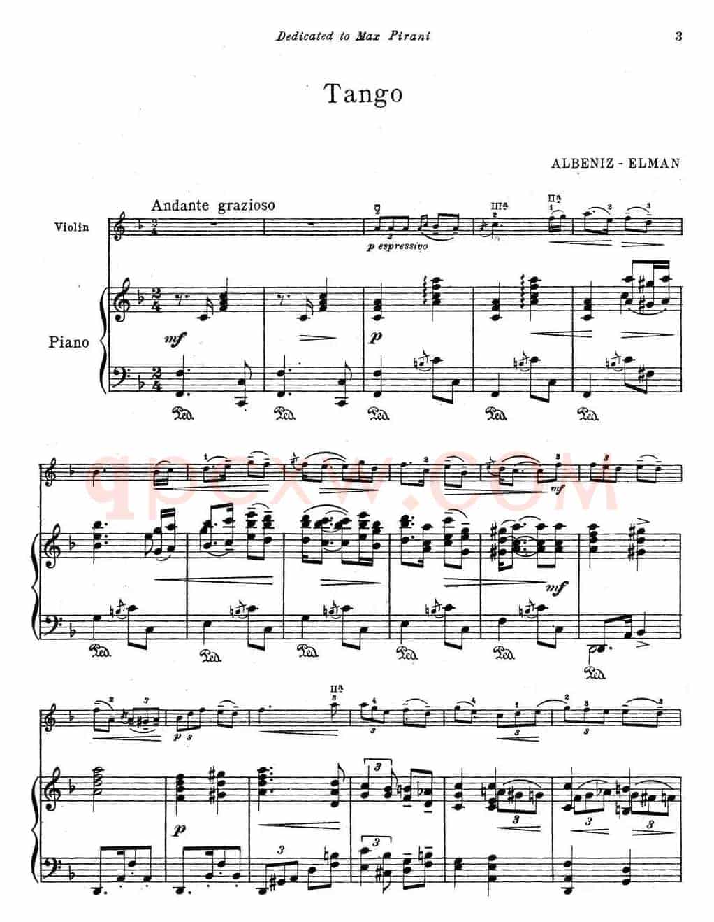Tango（小提琴+钢琴伴奏）