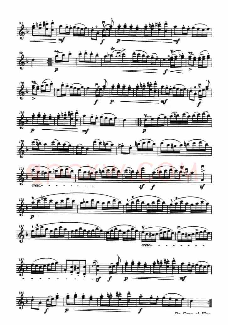 萨垃班德和铃鼓舞曲（小提琴分谱）