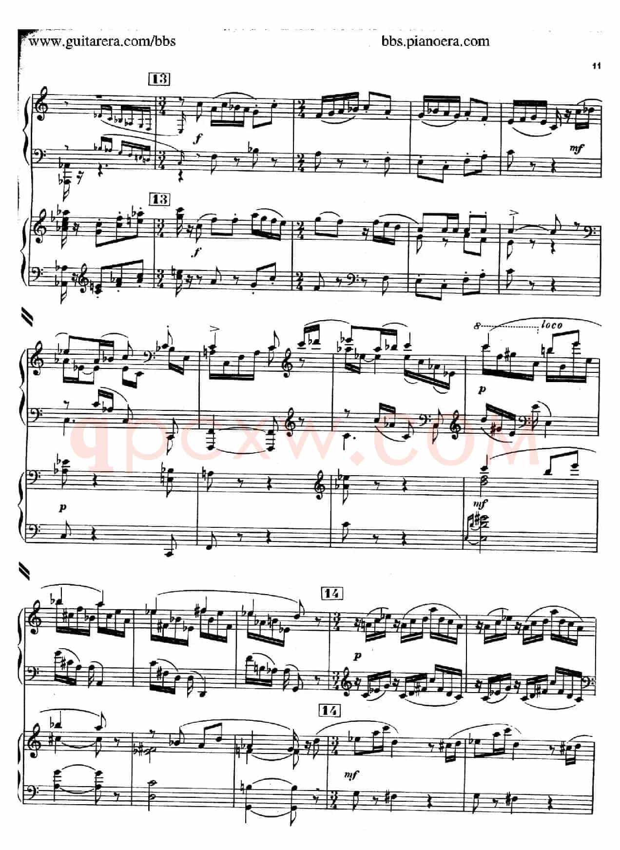 Piano Concerto in c-sharp Minor (升c小调钢琴协奏曲·第一乐章)