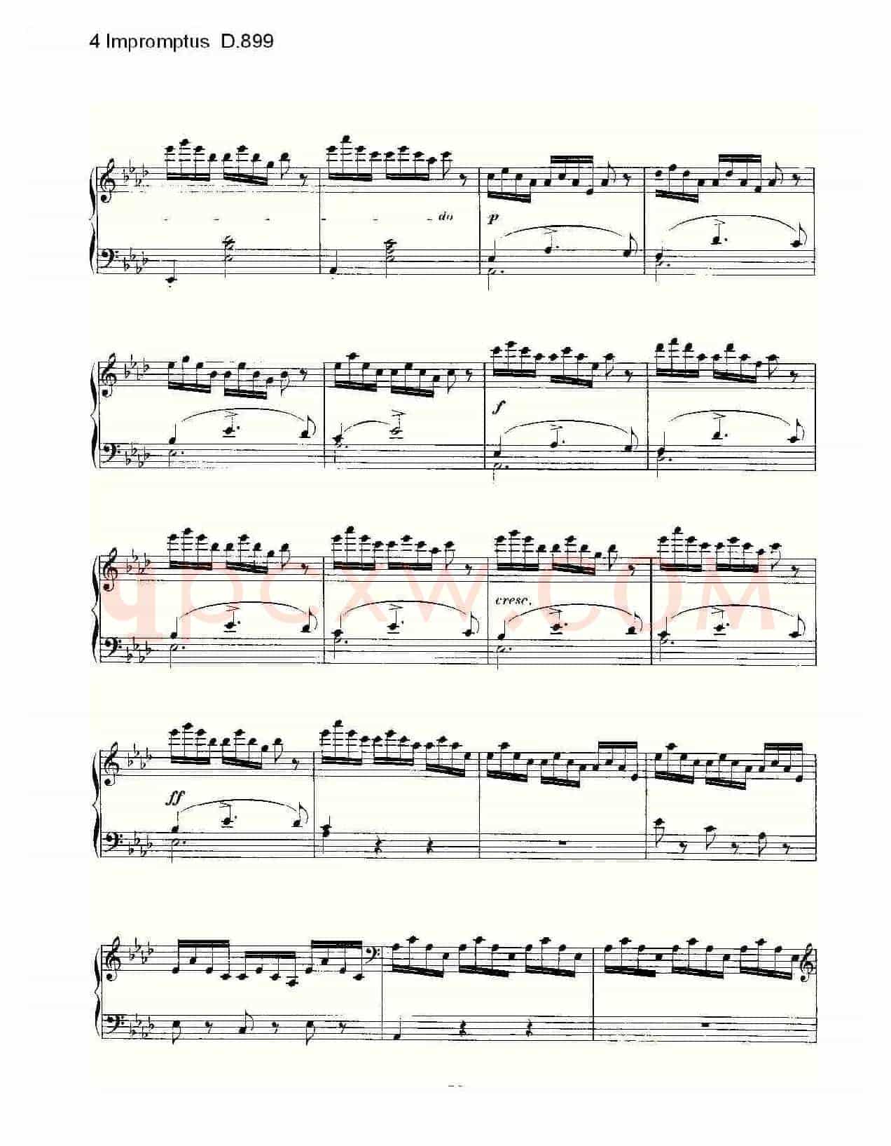 4 Impromptus D.899(4人即兴演奏 D.899)