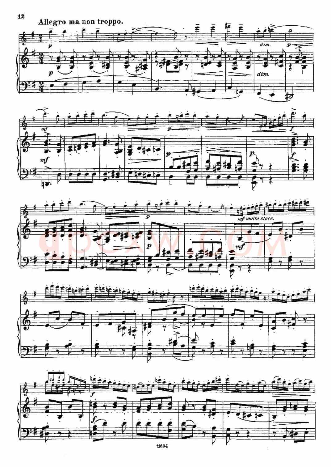 Introduction et Caprice（Op.58）（长笛+钢琴伴奏）