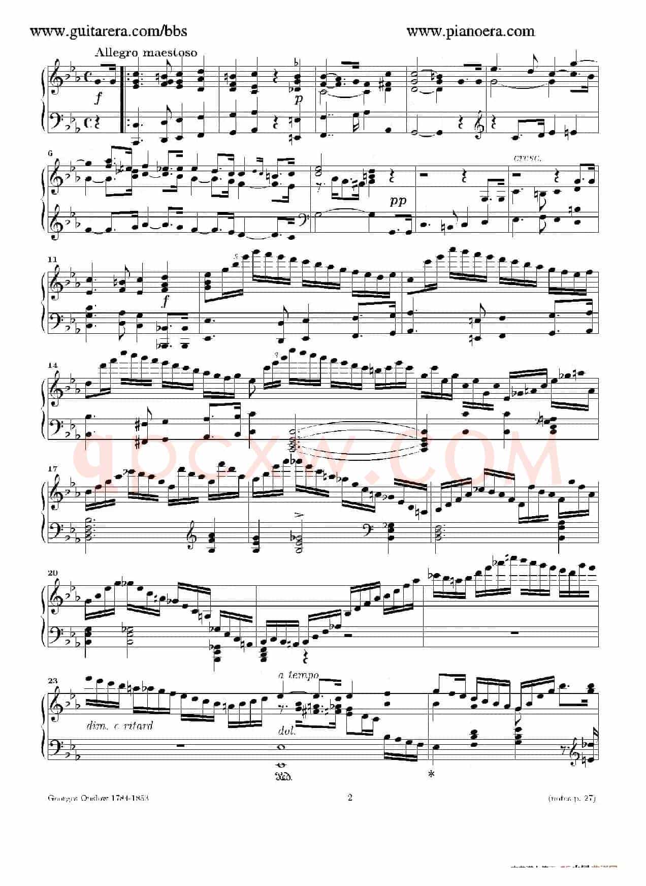 Grande Piano Sonata in c Minor Op.2（c小调华丽钢琴奏鸣曲·第一乐章）