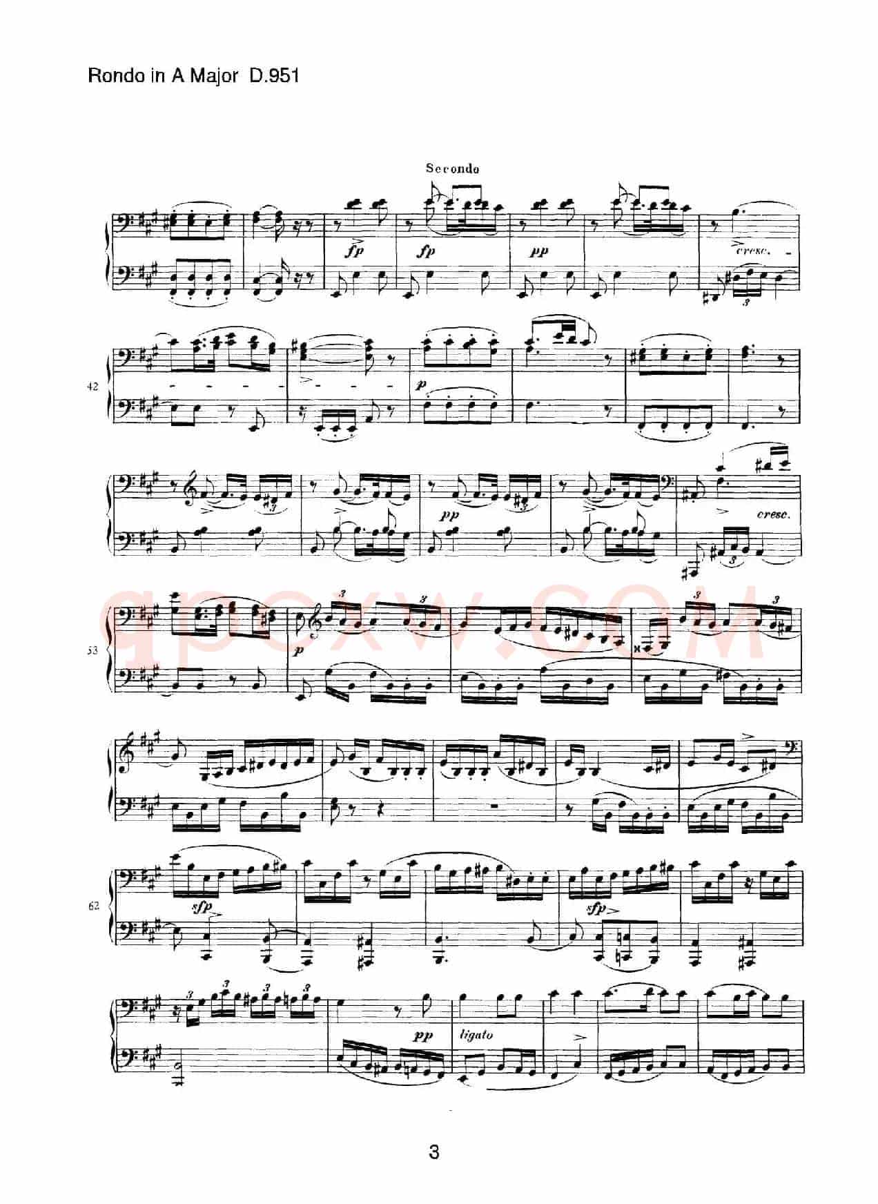 Grand Rondeau in A Major Op.107(A大调回旋曲·四手联弹)