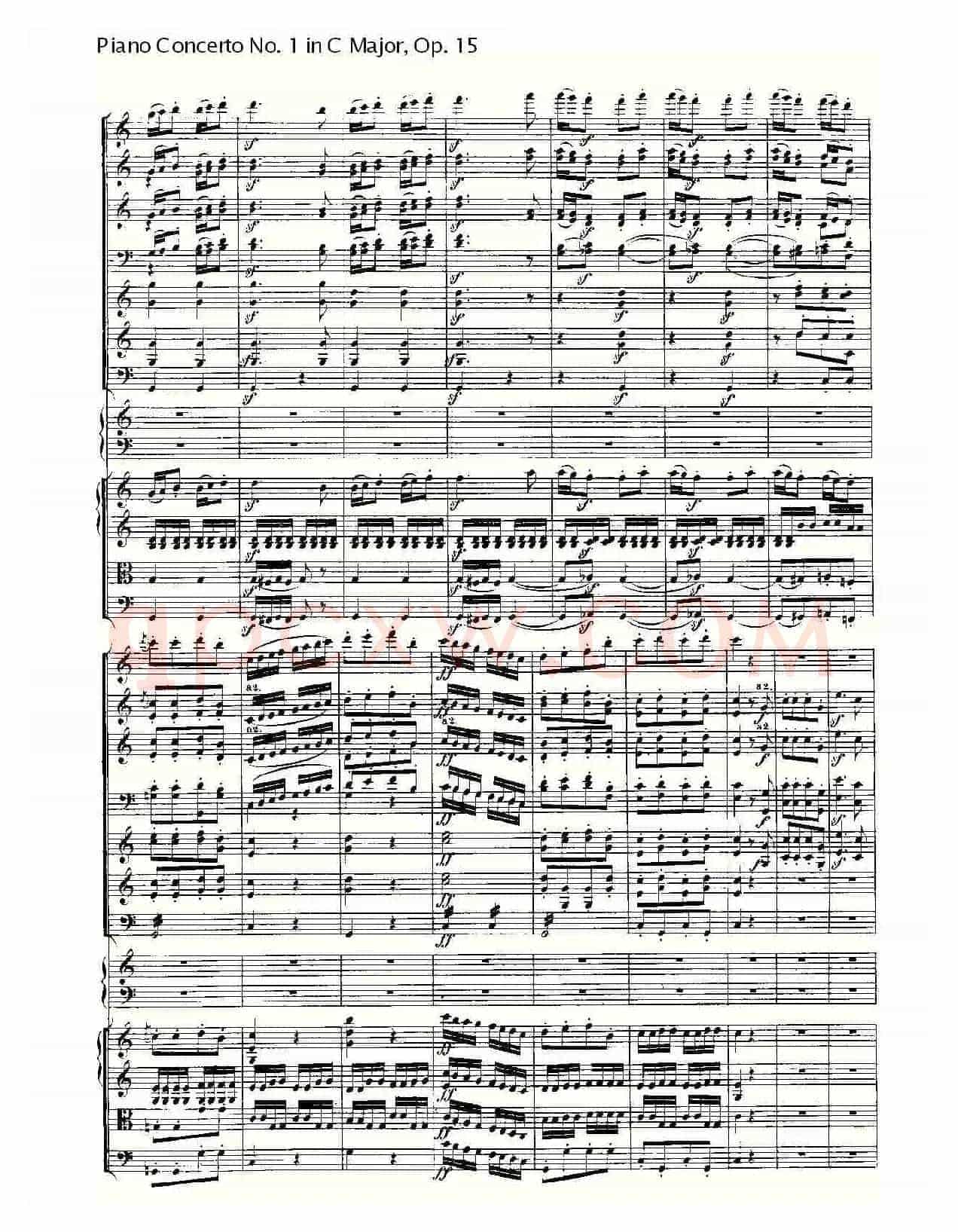 C大调钢琴第一协奏曲 Op.15 第三乐章