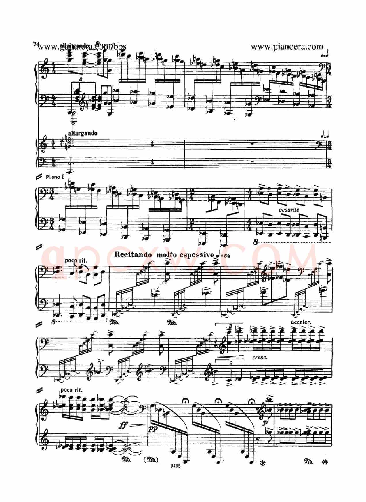Piano Concerto in D-flat Major Op.37(降D大调钢琴协奏曲·Ⅲ·双钢琴)