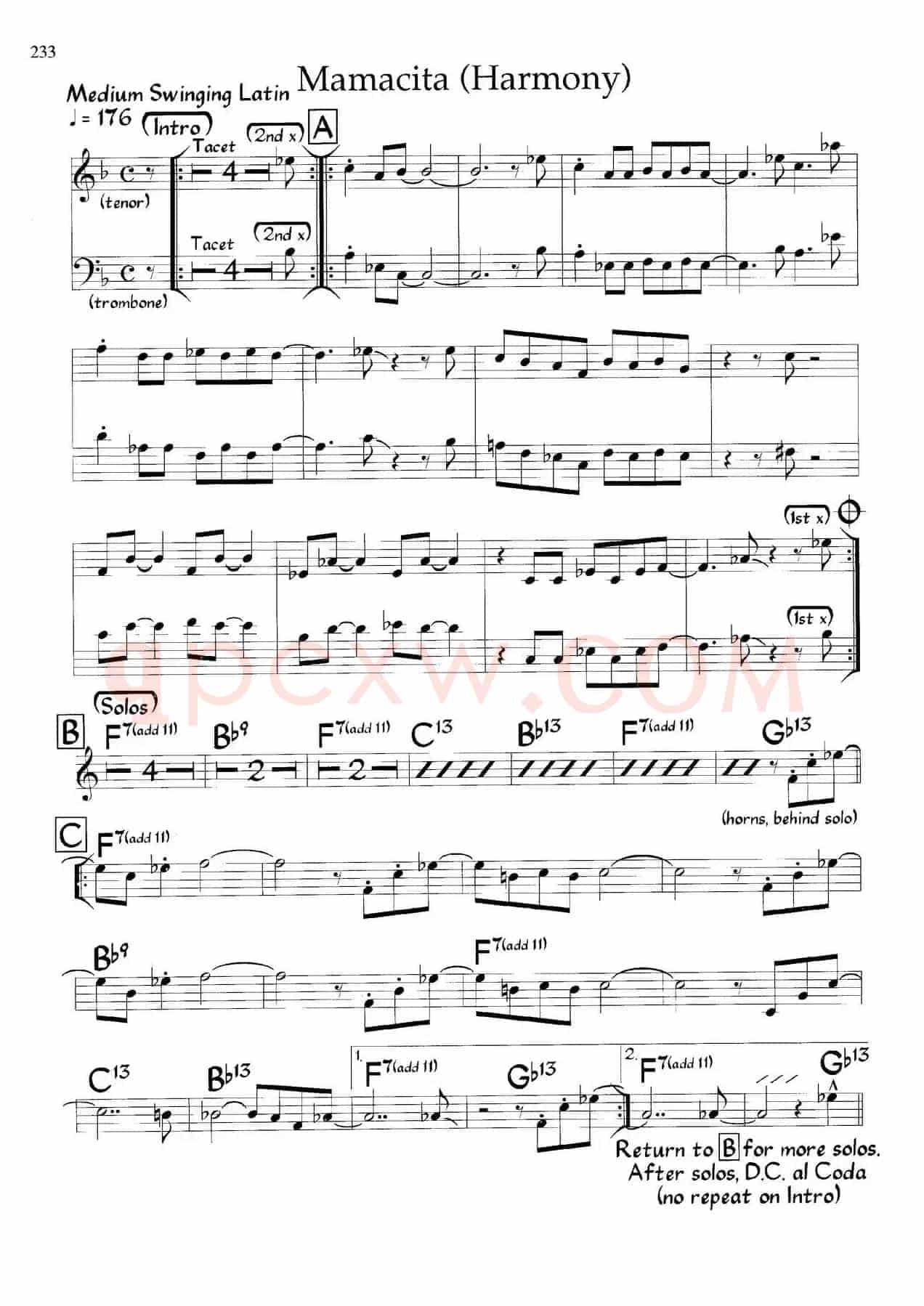 Mamacita（爵士钢琴曲）