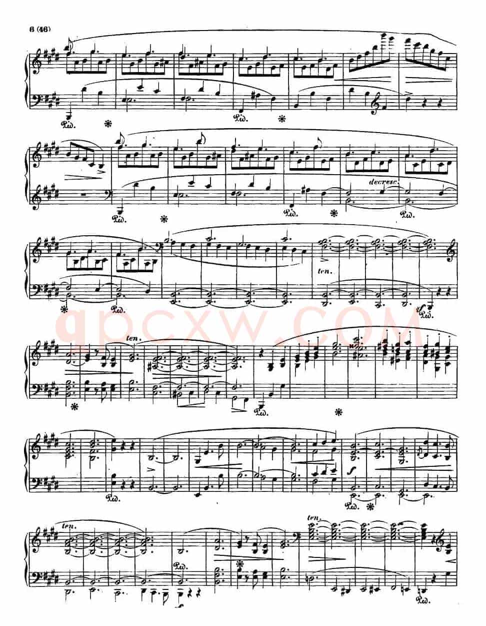 E大调钢琴谐谑曲Op.54(第四号)