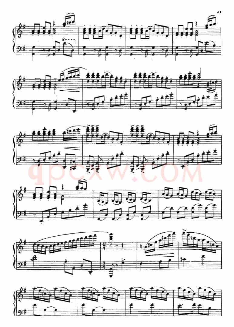 钢琴独奏·革命现代舞剧《红色娘子军》组曲（5．快乐的女战士）