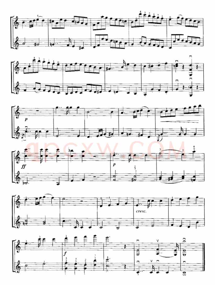 霍曼《小提琴基础教程》选曲：旗手（二重奏）