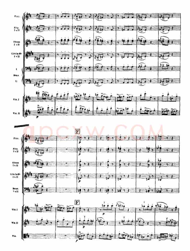 浦塞尔主题变奏与赋格曲（P31-P65）（管弦乐队总谱）